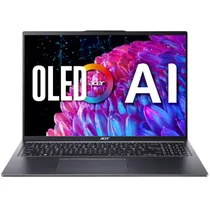 Notebook Acer Swift Go 16 SFG16-72-5844 16" Oled Intel Core Ultra 5 125H 8/512GB W11H - Steel Gray