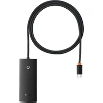 Hub Baseus Lite Series BS-OH012 4 Em 1 USB-A - Preto (WKQX030401)