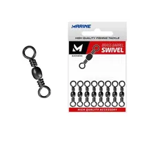 Marine Girador Brass Barrel Swivel CT 7 c/50PCS Blacknickel