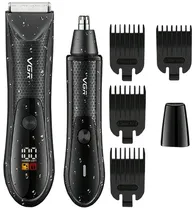 Aparador de Pelos Nasal e Corporal VGR Voyager V-934 Professional (Kit) - Preto