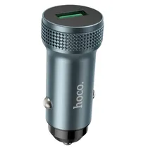Carregador Veicular Hoco Z49A 18W QC3.0 USB-A - Metal Gray