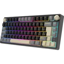 Teclado Gamer Royal Kludge RKR75 75% Mecânico RGB Sem Fio - Phantom (Português)