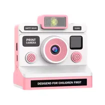 Camera Instantânea para Criança Children's Digital Happy Hour Z1000 com Acessórios / Inclui Papel (3 Peças) - Rosa