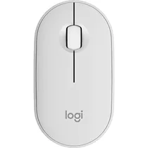 Mouse Sem Fio Logitech Pebble 2 M350S Bluetooth - Branco (910-007047)