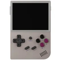 Console Gameboy Switch Anbernic RG35XX - Recarregável - PS1/PS2/PSP/Nint - 3.5" - Cinza