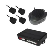 Sensor de Estacionamento Especifico para Multimidias CRS8500V Preto Fosco p/ Parachoque de Metal