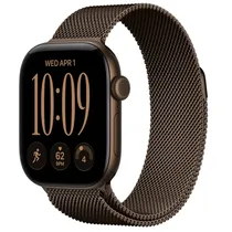 Apple Watch Series 12 GPS 46MM MKD84LS/A Aluminum Dark Bronze/ Dark Bronze Milanese Loop