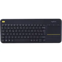 Teclado Logitech K400 Plus - Sem Fio - Espanhol - com Mouse Touch - Preto