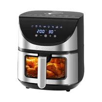 Freidora Air Fryer Lexical LAF-3035 6L 1700W 220V Negro/Plata