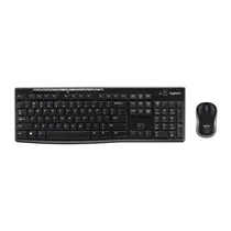 Kit Teclado e Mouse Logitech MK370 920-012063 Sem Fio Espanhol - Preto
