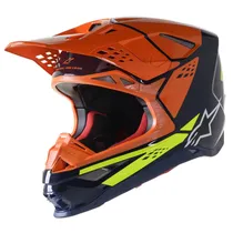 Casco Alpinestars Super Tech s-M8 Fact - D. Blue/Ora F/Yell F / L
