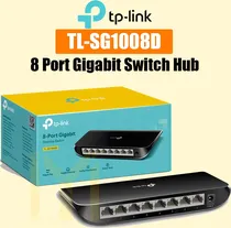 W. TP-Link Hub Switch 8P TL-SG1008D 10/100/1000MBPS