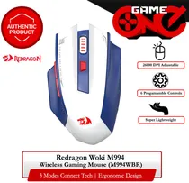 Mouse Redragon Woki Superlight White/Blue/Red M994WBR