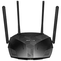 Roteador Mercusys MR70X AX1800 Dual Band / 2.4GHZ / 5GHZ / Wi-Fi 6 / 4 Antenas - Preto