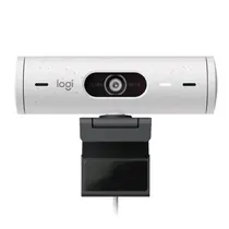 Câmera Webcam Logitech Brio 500 Full HD - White