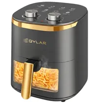Air Fryer Qylar FRY Lux QY-0612 1400W 220V 6L - Black/Gold