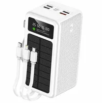 Demgel Cargador Portatil D-E2304 75000MAH 25W c/Luz Blanco/Negro