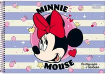 Caderno de Desenho Tilibra Disney Minnie Mouse com Capa Dura - 80 Folhas