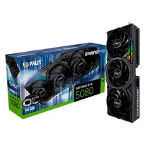 Placa de Vídeo Palit Geforce RTX5080 Gaming Pro Oc, 16GB GDDR7, 256BITS, 16GB GDDR7, 1X HDMI 3X Displayport, NE75080S19T2-GB 2031A/GDDR7