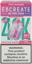 Vape Descartável Elf Bar Eb Create BC Pro 2026 Pink Lemonade 40000 Puffs