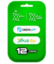Cartão de Ativação In Xplus Card Iptv Xplus App + Cinema App - 12 Meses