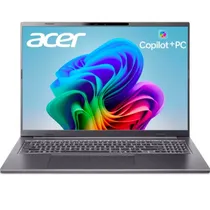 Notebook Acer Aspire A16-11MT-X669 X1 26-100 16/512GB 16" W11 - Natural Silver (Caixa Feia)