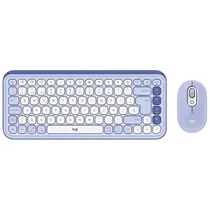 Teclado+Mouse Logitech Pop Icon Combo BT/ Espanhol Roxo (920-013054)