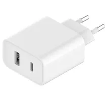 Carregador / Adaptador de Parede Xiaomi AD332EU / 33W / USB-A / USB-C - Branco