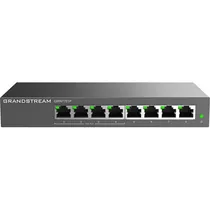 Comutador Grandstream GWN7701P 8 Portas Gigabit Não Gerenciável - Preto
