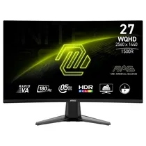 Monitor MSI Mag 242C Curvo 24" Full HD (1920X1080), 180HZ, 1MS, 1XHDMI 2.0, 1XDISPLAYPORT 1.2, 1XCONECTOR de Audio, Adaptive-SYNC, Preto