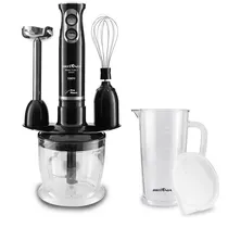 Mixer Britânia BMX400P 500 Watts + Batedor Fuê + Processador de Alimentos 220V ~ 50/60 HZ - Preto