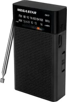 Radio Portatil Megastar CX-16A FM/AM/Pila - Negro