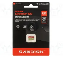 Cartão de Memória Sandisk Extreme Go 256GB 240MB/s SDSQXGN-256G-GN6MN