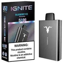 Ignite Vaper Desechable V55 5500PUFFS Black Blueberry Ice
