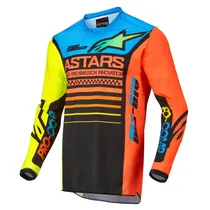 Jersey Alpinestars Racer Compass - BLK/YLW/Cor / L