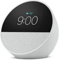 Caixa de Som Amazon Echo Spot Alexa Smart 2024 Despertador - Branca