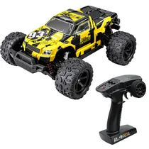 Automodelo Carro Elétrico MD Enoze Sprint 3726 No° 9300E - Escala 1/18 - 40KM/H - Recarregável - com Controle - Preto e Amarelo
