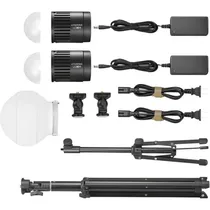 Kit LED Godox Litemons LC-30D-K2 + Difusor + 2 TriPodes