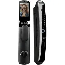 Fechadura EletrÔnica para Porta Hye 820A Face Tuya com Câmera - Preta