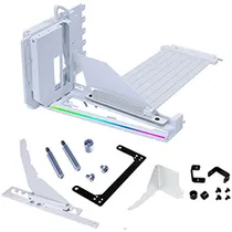 Suporte para Placa de Vídeo Lian Li VG4-5-V4W Vertical - Branco + Cabo Riser PCI-Exp 5.0