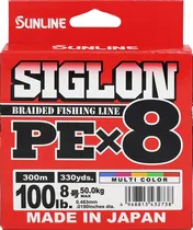 Linha Multifilamento Siglon PEX8 100LB 50.0KG 0.483MM 300M