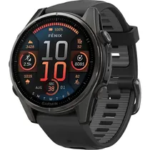 Relógio GPS Garmin Fenix 8 43MM Amoled Sapphire - Titanium Black/Gray (010-02903-20)