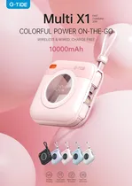 Cargador Portátil G-Tide Powerbank Multi X1 10.000MAH Lightning/USB-C Pink
