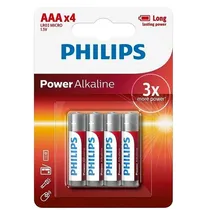 Batería Philips Power Alcalina AAA 4P LR03P4B/97 1.5V 544041