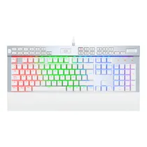 Teclado Gaming Redragon K550W-1 Yama Gaming Mechanical Keyboard com Iluminação RGB / Espanhol - Branco