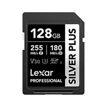 Tarjeta de Memoria Lexar Professional Silver Plus U3 V30 128GB - LSDSIPL128G-BNNNG