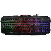 Teclado Gaming Satellite AK-837 Português USB com Backlight - Preto