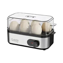 Cocedor de Huevos Quanta QTMCH400 4 En 1 220V Plata/Negro