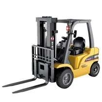 Automodelo Carro Elétrico Hui Na Toys Empilhadeira 1577 - Escala 1/14 - Recarregável - com Controle - Amarelo