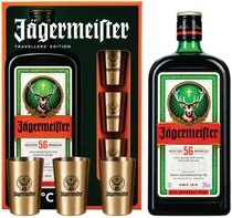 Licor Jagermeister 1L 3VASOS